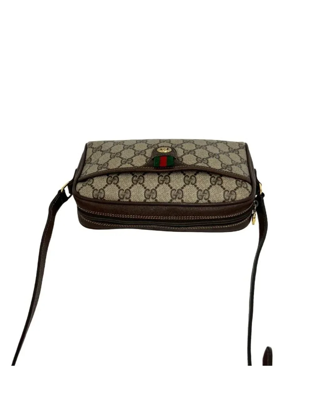 Gucci Vintage Sherry Line GG Logo Pattern Leather Mini Shoulder Bag Pochette